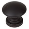 Gliderite Hardware 1 in. Matte Black Convex Cabinet Knob, 10PK 5264-MB-10 - alternate 1